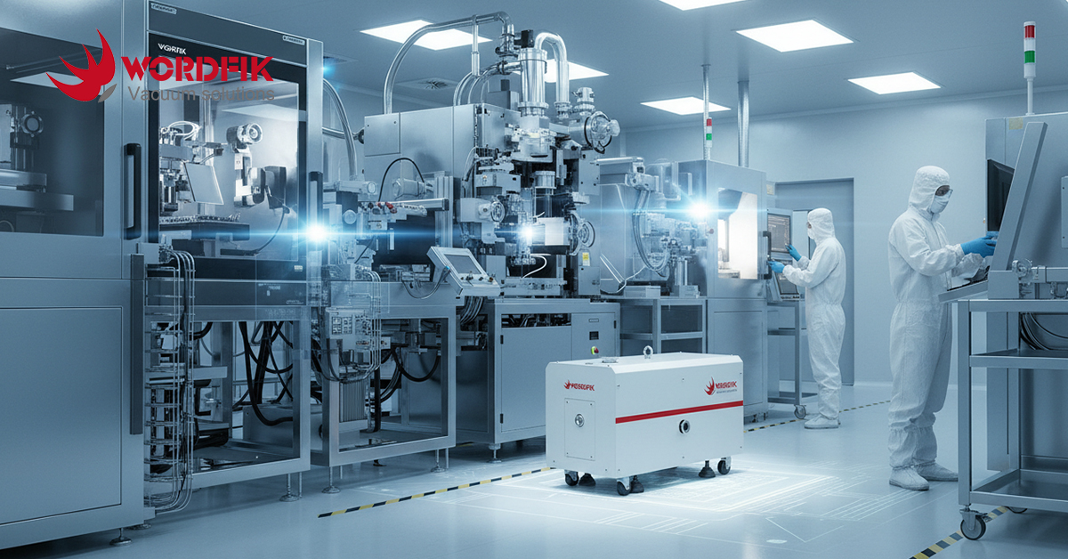 Schraubenvakuumpumpe für die Chipproduktion