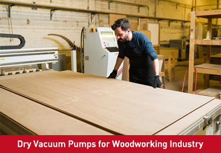 Trockenvakuumpumpen für die Holzindustrie 