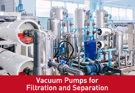 Vakuumpumpen für Filtration und Trennung